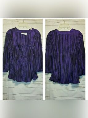 Harve Benard Dark Purple Top size Large